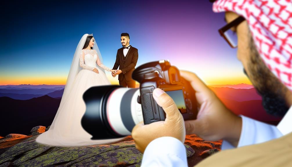 bruiloftsfotografie op bergbestemmingen