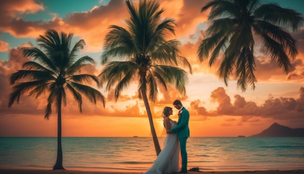 capturing the perfect tropical setting