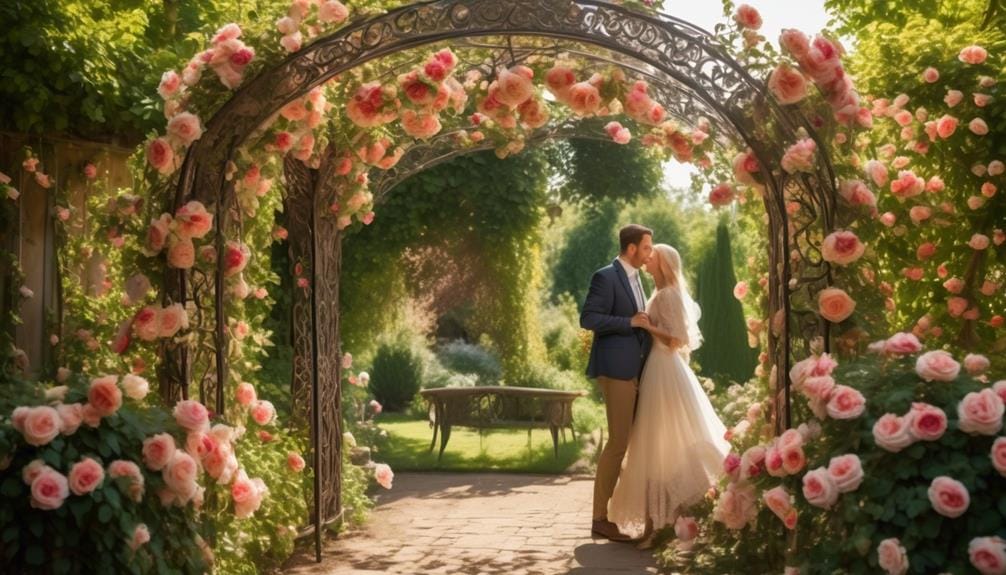 enchanting garden wedding portraits