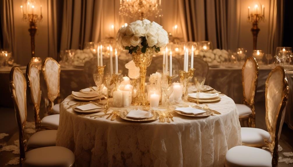 table setting with specific details